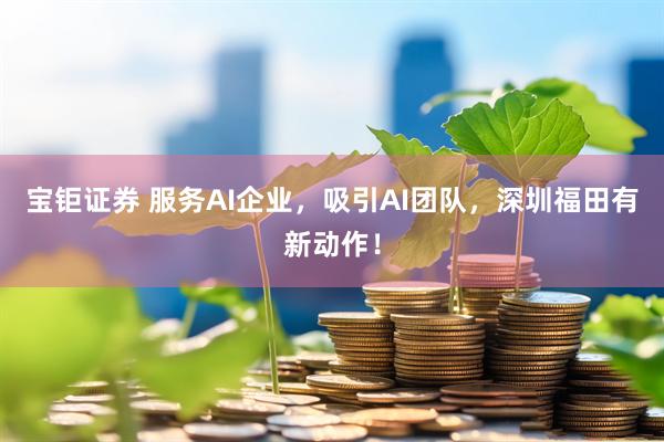 宝钜证券 服务AI企业，吸引AI团队，深圳福田有新动作！