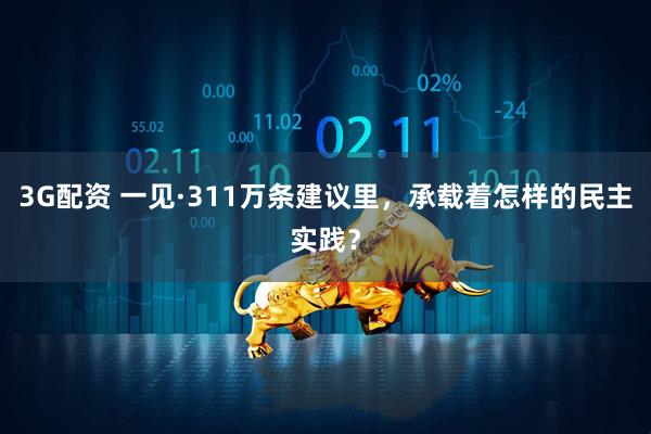 3G配资 一见·311万条建议里，承载着怎样的民主实践？
