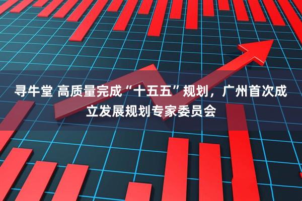 寻牛堂 高质量完成“十五五”规划，广州首次成立发展规划专家委员会